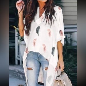 Printed V-Neck Shirt